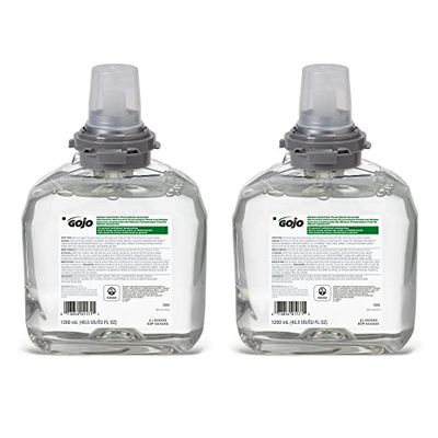 GOJO Green Certified Foam Hand Cleaner, Fragrance Free, EcoLogo Certified, 1200 mL Hand Soap Refill TFX Touch-Free Dispenser (Pack of 2) - 5665-02