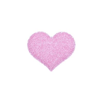 Kamipita Solid Heart Hair Clip (Pink, 1.9 x 1.7 inches) - All Purpose Styling Tool, No Clipping Necessary, Glitter Hair Accessory for Young Girls