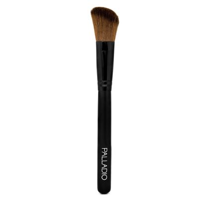Palladio Blush Brush, Medium Sized Makeup Angled Brush, Soft Natural Bristles, Comfortable Grip, Flawlessly Contours & Defines, For Powder, Blush & Bronzer, Premium Quality & Professional Grade