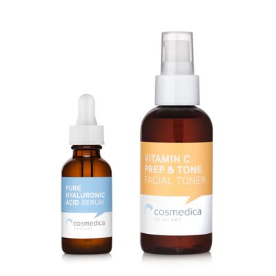 Special! Treatment Set - Hyaluronic Acid Serum and Vitamin C Prep &amp; Tone Facial Toner
