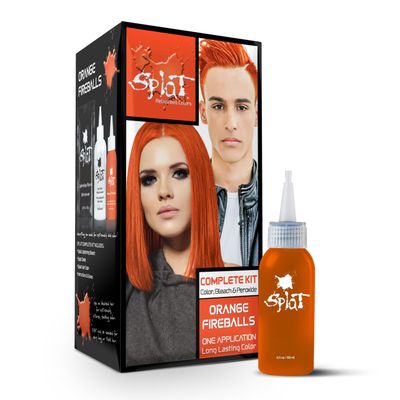 Splat | Orange Fireballs | Original Complete Hair Dye Kit
