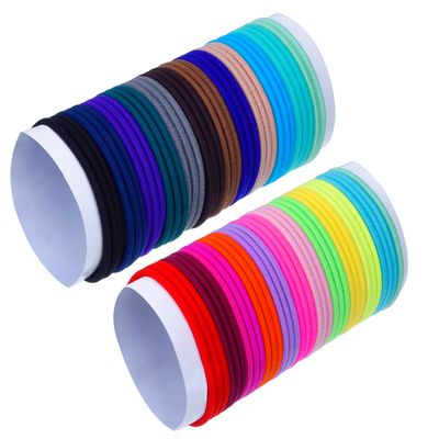 69 Pieces 3mm Multicolor Elastic Hair Band No Metal Elastics Soft