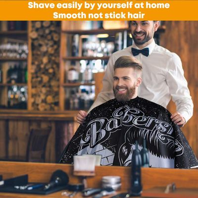Barber Cape, Professional Hair Cutting Cape, Haircut Capes For Adults, Waterproof Oilproof Anti-static Cutting Hair Beard Hairdressing Salon Cape, No Sticking to Hair, Easy to Clean