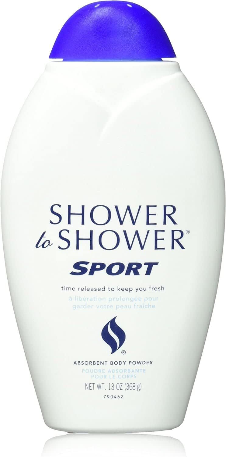Shower to Shower Absorbent Body Powder, Sport, 13-Ounce Bottles (Pack of 3)