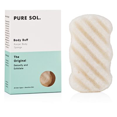 Pure SOL. Konjac Exfoliating Bath Sponge - Original Exfoliator Sponge - Konjac Sponge for Sensitive Skin - Deep Cleansing, Clean Pores, Remove Impurities - 100% Natural and Good for All Skin Types