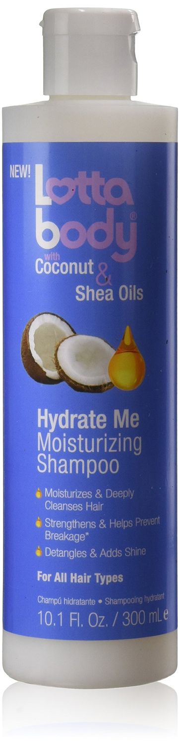 LOTTABODY Lotta Body Coconut &amp; Shea Oils Hydrate Me Moisturizing Shampoo, 10.1 Oz