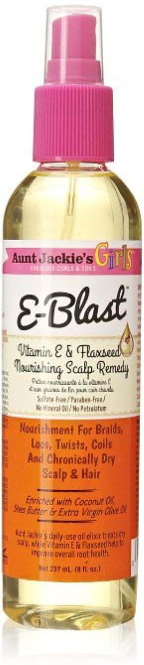 Aunt Jackie&#39;s Girls E-Blast Vitamin E &amp; Flaxseed Nourishing Scalp Remedy, 8 oz (Pack of 2)