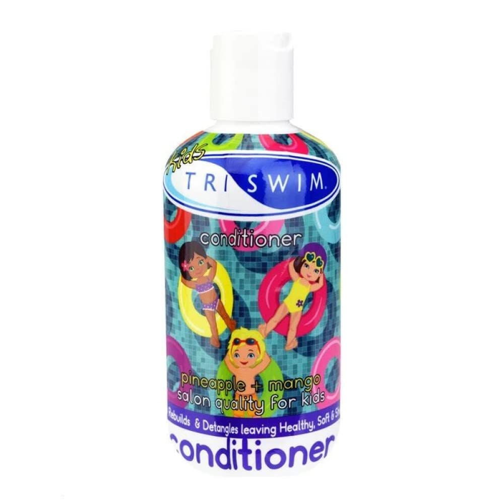 TRISWIM Kids Scented Conditioner After- Swimmer Hair Care, Chlorine Removal, Detangles, Dandruff and Dry Scalp Relief