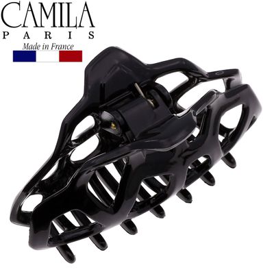 Camila Paris CP2692 French Hair Clip for Women, Black, Girls Hair Claw Clips Jaw Fashion Durable and Styling Hair Accessories for Women, Strong Hold No Slip Grip, Made in France
