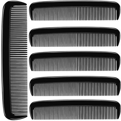 LUXXII (6 Pack) 5&quot; Pocket Hair Comb Beard &amp; Mustache Combs for Men&#39;s Hair Beard Mustache and Sideburns
