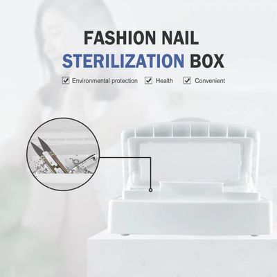 YoleShy Professional Plastic Sterilizing Tray,Clean Sterilizer Box Storage Organizer for Nail,Tweezers,Hair Salon,Spa &amp; Cutter Manicure Equipment-Nail Art Tool