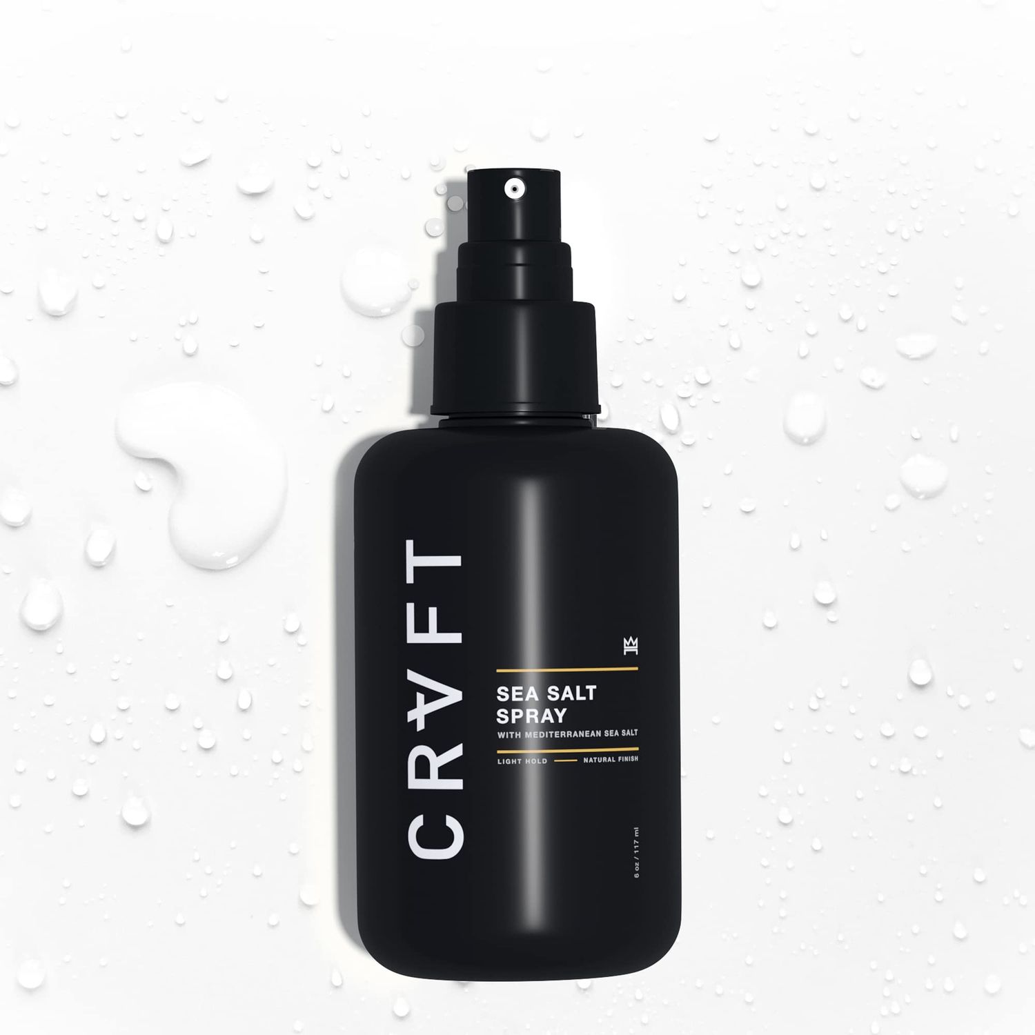 CRVFT Sea Salt Spray 6oz | Light Hold/Natural Finish | Add Volume &amp; Texture | Ideal for All Hair Types &amp; Lengths | Men&#39;s Texturizing Surf Spray | Made in the USA | Paraben &amp; Sulfate Free [Scented]