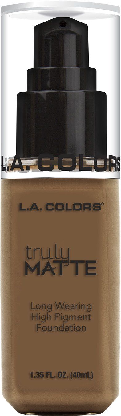 L.A. COLORS Truly Matte Foundation, Cappuccino CLM363