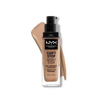 NYX PROFESSIONAL MAKEUP Can&#39;t Stop Won&#39;t Stop Foundation, 24h Full Coverage Matte Finish - Classic Tan