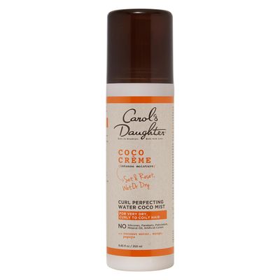 Carols Daughter Coco Creme Curl Perfecting Water Coco Mist, with Coconut Water, Silicone Free Curl Refresher Spray, Paraben Free Curl Activating Mist for Very Dry, Curly To Coily Hair, 5, 8.4 Fl Oz