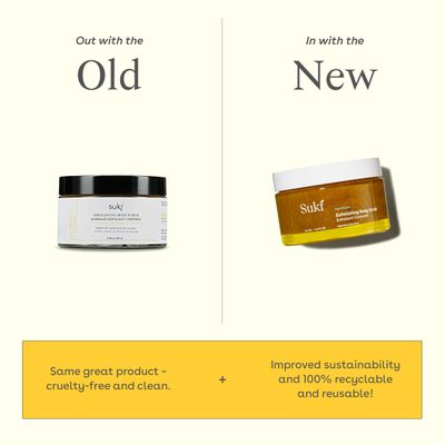 Suki Exfoliating Body Scrub With Calendula Oil and Alpha Hydroxy Acid, Hydrating And Deep Cleaning Sugar Scrub, 6.09 Oz