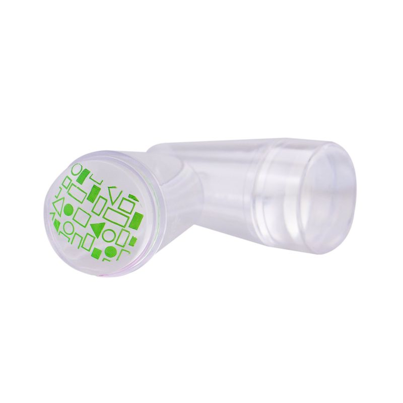 PUEEN Nail Art Clear See-Thru Transparent Soft Stamper and Scraper Set - Stamping Tools - BH000696