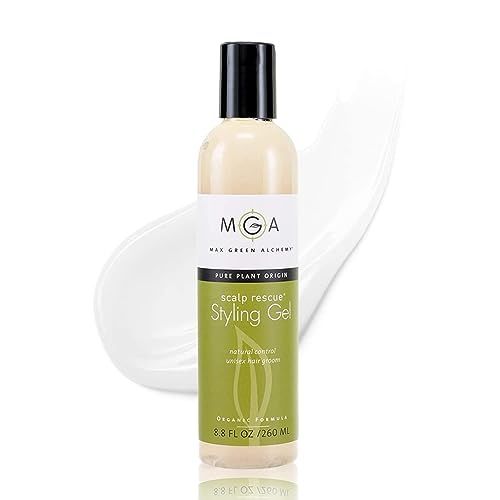 Scalp Rescue Styling Gel, Organic Unisex Formula Controls Frizz and Fly Away Hair, Curly Hair Community Favorite Gives Flexible Natural Hold, Fights Humidity, Alcohol Free &amp; Water Based | 8.8 Fl Oz