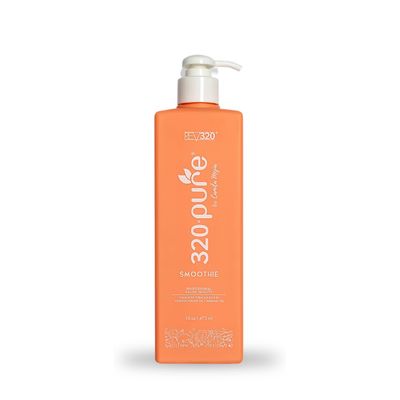 320Pure Smoothie Leave In Conditioner 16oz Pump Bottle, Sulfate Free, Color Safe &amp; Lightweight Formula, Deep Repair Moisturizing Detangler for Frizzy, Curly, Thick, Wavy, Dry &amp; Damaged Hair