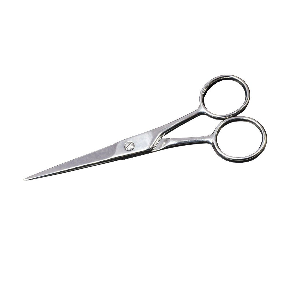 Motanar 5.0&quot; Stainless Steel Facial Hair Small Pet Professional Grooming Scissors Shears Beard &amp; Mustache Scissors -Beards, Mustache &amp; Eyebrows and Pet Fur For Precise Facial Hair Trimming
