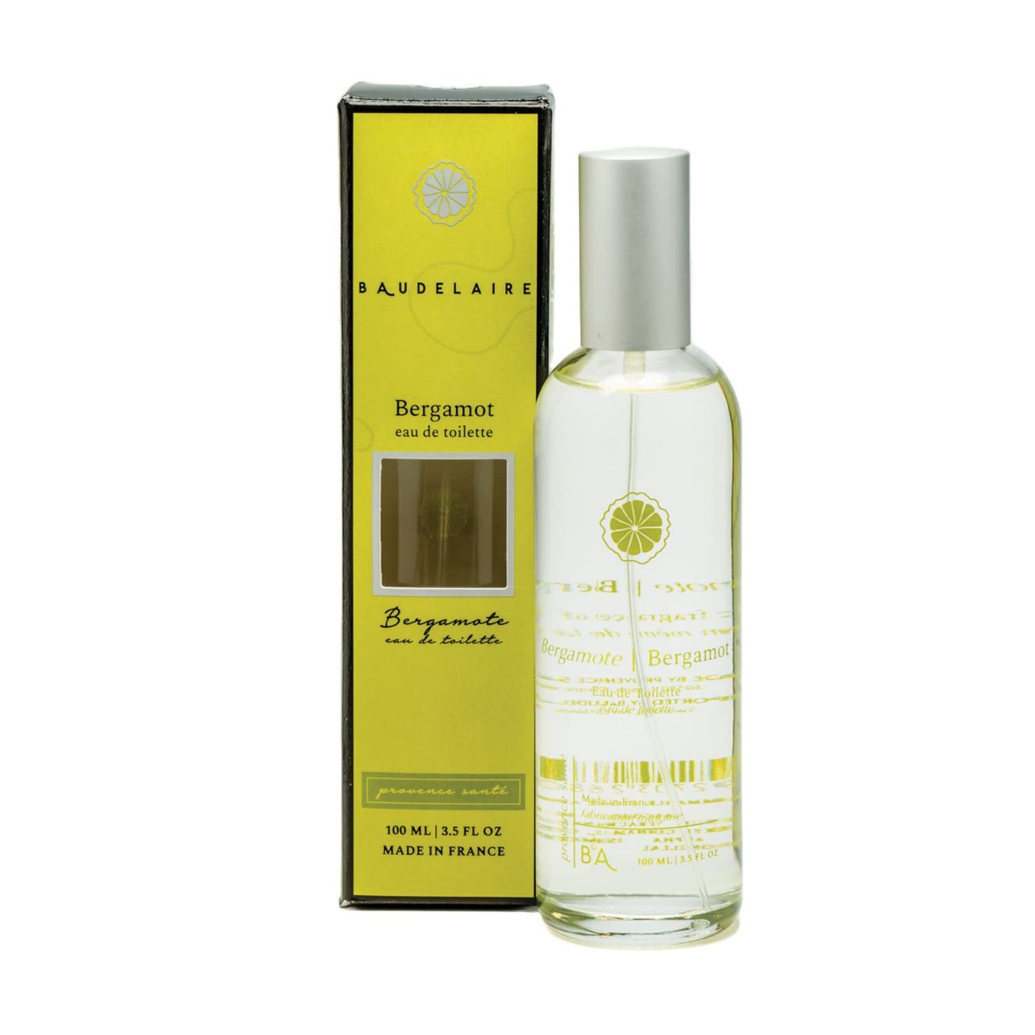 Provence Sante Eau de Toilette Spray - Luxury Long-Lasting Fragrance - Bergamot Scent - Elegant Perfume Gift - Made in France - 3.5 Oz