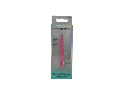 Cala Pro pink slanted tweezers