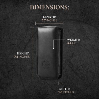 Razor Travel Case - Safety Razor Case, Straight Razor Case, Disposable Razor Case, Elegant Travel Razor Case For Your Razor &amp; Brush, Keeps Razor &amp; Brush Clean, Travel In Style, Great Gift (Black)