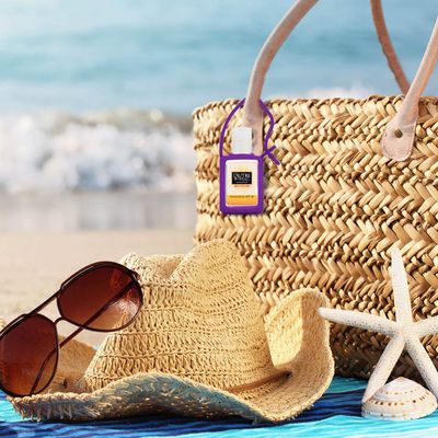 SPF 30 Sunscreen Multi-Pack by L'AUTRE PEAU | Travel Size Sunscreen for Men, Women, and Kids | Non-Greasy Water Resistant | Tropical Scent | TSA Approved | (4 Pack Sunscreen With Travel Strap)