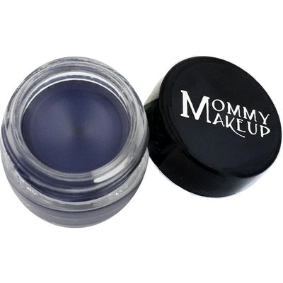 Mommy Makeup Waterproof Stay Put Gel Eyeliner Pot with Semi Permanent Micropigments - Long Lasting, Highly Pigmented Eye Liner, 0.14 oz (Blue Angel)