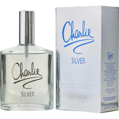 Charlie Silver by Revlon for WomenEau De Toilette Spray, 3.4 Ounce