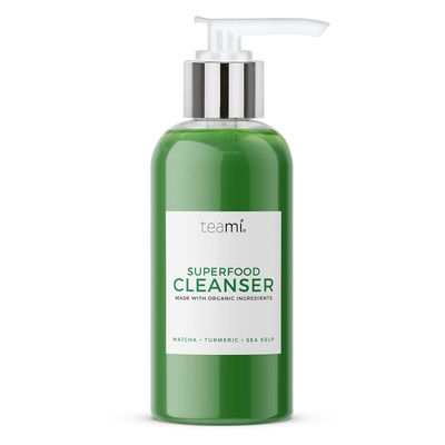 Teami Facial Cleanser with Salicylic Acid, Aloe, Matcha &amp; Sea Kelp - Gentle Organic Acne Face Wash for Makeup Removal - Our Best Hydrating Facial Skin Care for Women of All Skin Types (4oz)