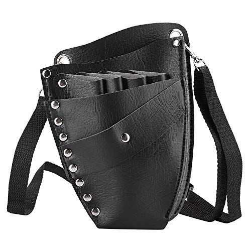PU Leather Scissors Holster, Salon Barber Hairdressing Scissors Shear Hairdressing Holder Pouch Case Bag Storage Waist Bag
