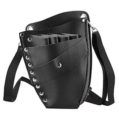 PU Leather Scissors Holster, Salon Barber Hairdressing Scissors Shear Hairdressing Holder Pouch Case Bag Storage Waist Bag