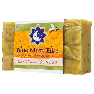 Blue Moon Elise Ain&#39;t Buggin Me Citronella Bar Soap for Men and Women, Natural Handmade Soap with Pure Citronella Essential Oils, Soap Bar for Camping and Outdoor Activities