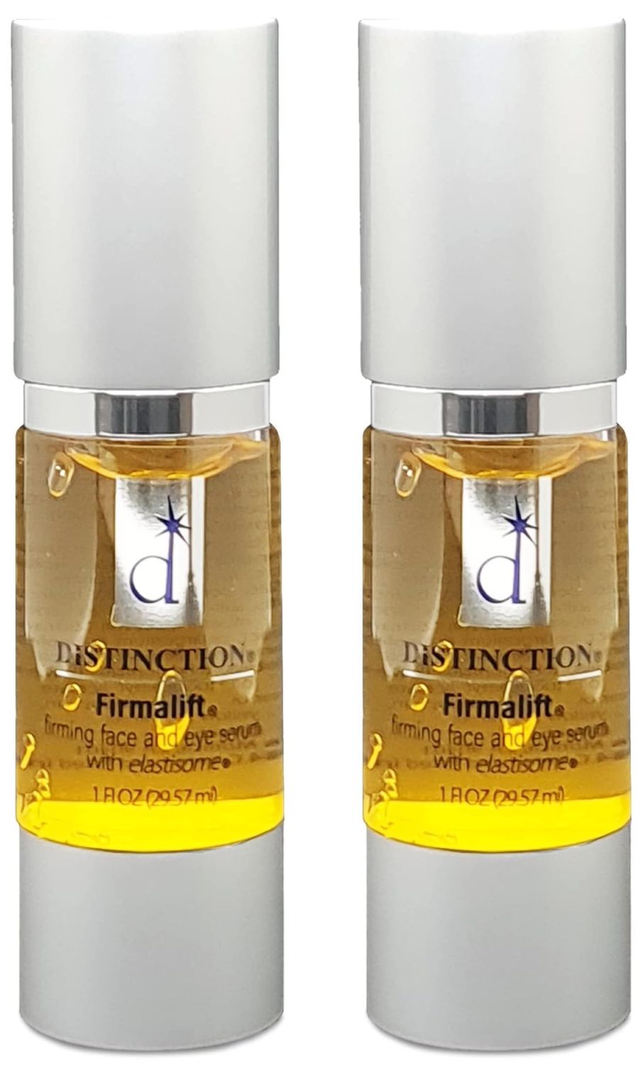 Distinction Firmalift Firming Face &amp; Eye Serum - Anti Aging Serum Lotion Cream and Moisturizer | Helps Reduce the Appearance of Fine Lines and Wrinkles, Soothes (1 Fl Oz, 2 Pack)
