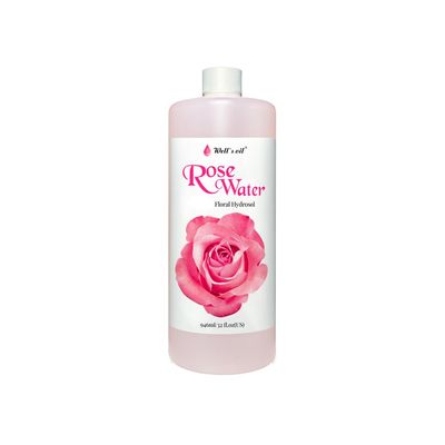 Well&#39;s Oil Rosewater Mist Spray (32 Fl oz) - Hydrates, Soothes &amp; Refreshes | 100% Natural | No Chemical | for All Skin and Hair Types