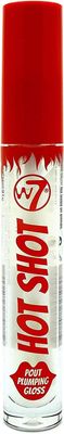 W7 Hot Shot Plumping Gloss - Enhancing Plump Effect For Fuller Lips - Clear, Natural, High Shine Finish