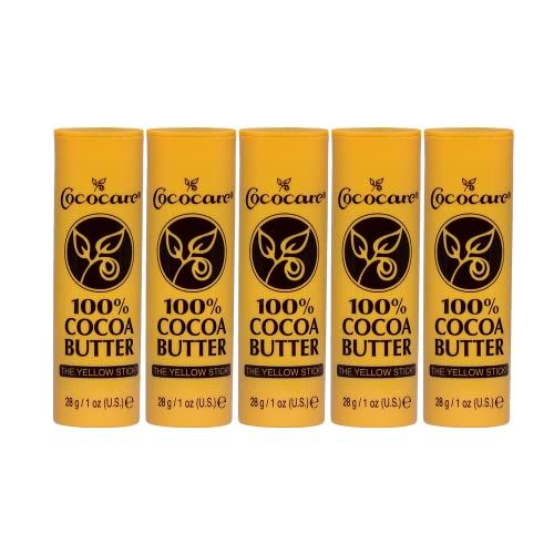 Cococare Coco Cocoa Butter Stick, Stock 100% (1 oz, 5 ct)