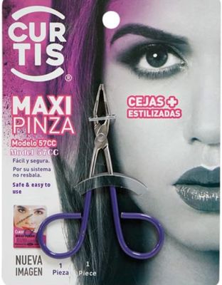 PROFESSIONAL Salon TWEEZERS with Easy Scissor Handle, The BEST PRECISION EYEBROW TWEEZERS Men/Women; PORTABLE Beauty tool for facial Hair, Ingrown Hair, Blackhead; Purple MADE IN MEXICO (UPDATED)