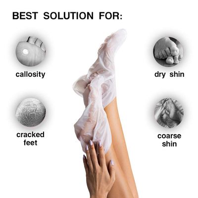 [5 Pairs] MOND'SUB Moisturizing Feet Masks &amp; Avocado Oil Moisturizing Organic - Baby Feet Hydrating Mask for Dry Skin - Instantly Healing Dry Cracked Feet With Natural Oil