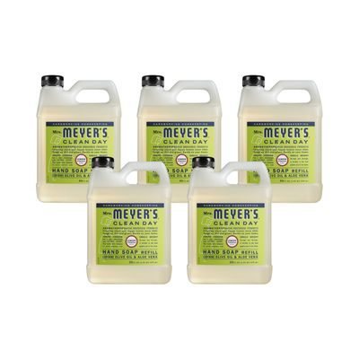 MRS. MEYER&#39;S CLEAN DAY Liquid Hand Soap Refill Lemon Verbena 33 Fl Oz (Pack of 5)