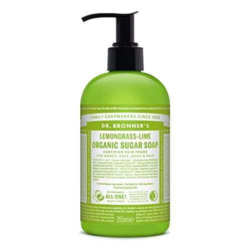 Dr. Bronner&#39;s - Organic Sugar Soap Lemongrass Lime 355 ml Black