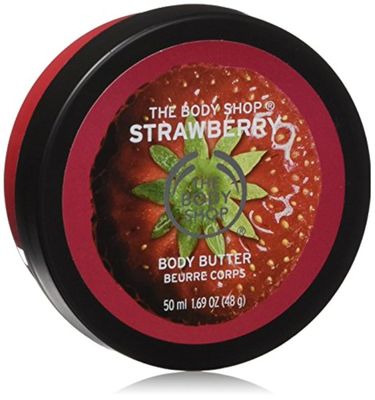 The Body Shop Strawberry Body Butter - Nourishing &amp; Moisturizing Skincare for Normal Skin - Vegan - 1.69 Oz