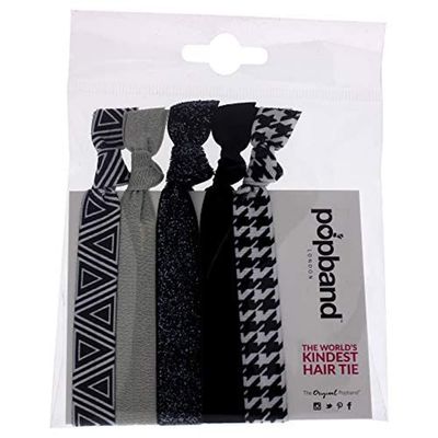 Popband Working Girl Elastic Hair Tie Bands 5 Pack