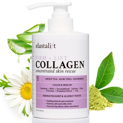 Elastalift Collagen Cream Skin Care Face Lotion &amp; Body Lotion | Fragrance Free Skin Tightening Cream Collagen Firming Lotion Body Moisturizer For Crepey Skin, Stretch Marks, &amp; Cellulite, 15 Fl Oz