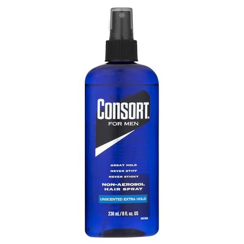 Consort Hair Spray 8oz Unscented X-Hold Pump Non-Aero (2 Pack)