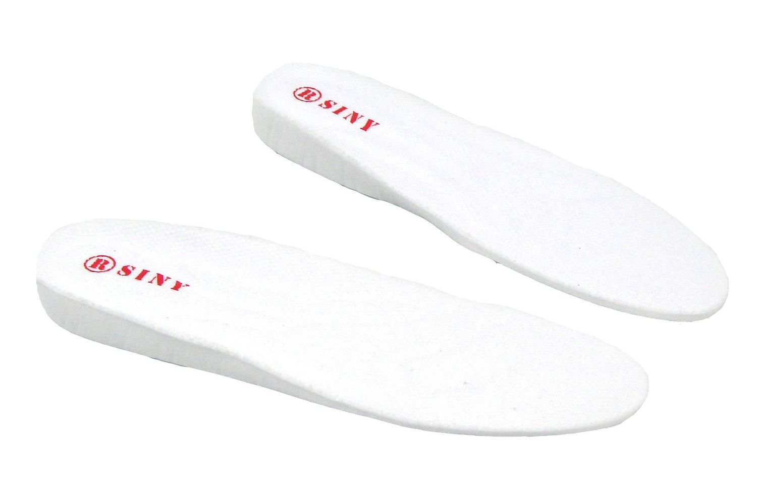 SINY Full Length 1.2 inches Shoe Insoles for Women Height Increase Pad Cushion White Lift Kit Foot Skin Care