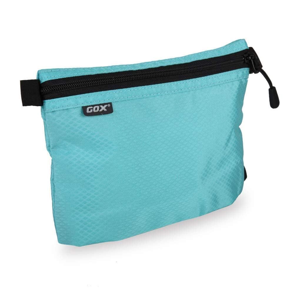 gox Small Toiletry Bag for Men Bulk Cosmetic Bag Dopp Kit Carry On Zipper Pouch Organization Nylon Small Packing Sack Waterproof