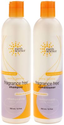 EARTH SCIENCE - Extra Gentle Fragrance Free Shampoo &amp; Conditioner Set (12 oz.)