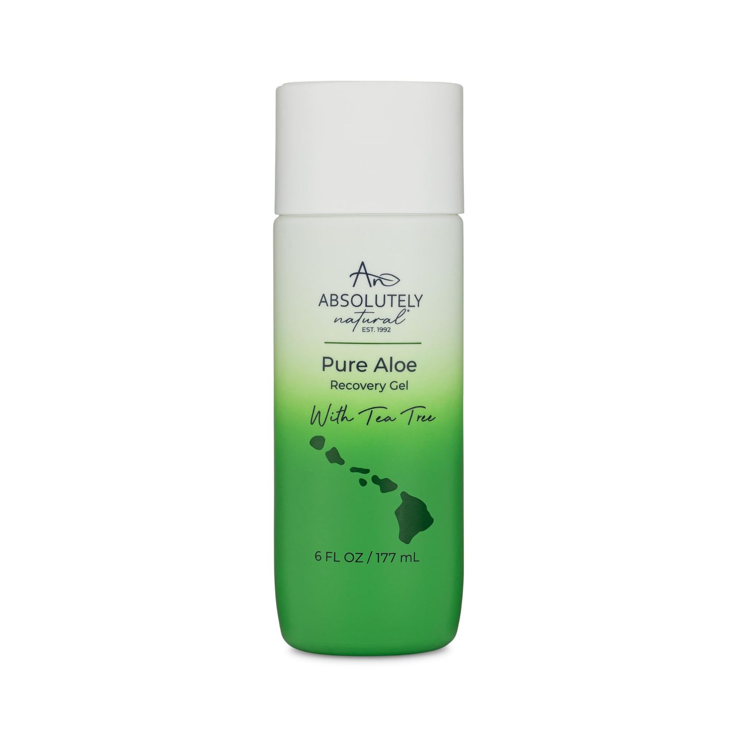 Absolutely Natural - 100% Pure Aloe Vera Cooling Gel - Lotion for Sunburn Relief &amp; Rashes - Premium Sun Care with Vitamin E, Eucalyptus - 6 oz